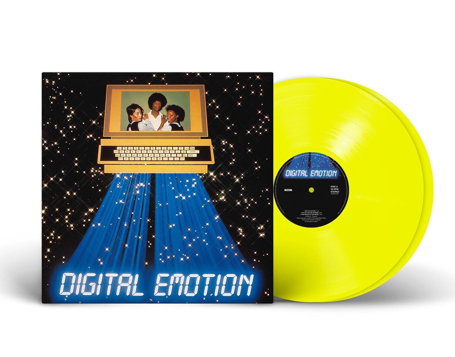 Виниловые пластинки 2LP: Digital Emotion — «Digital Emotion + Original 12" Mixes: The Complete Collection» (1984/2023) [Yellow Vinyl]