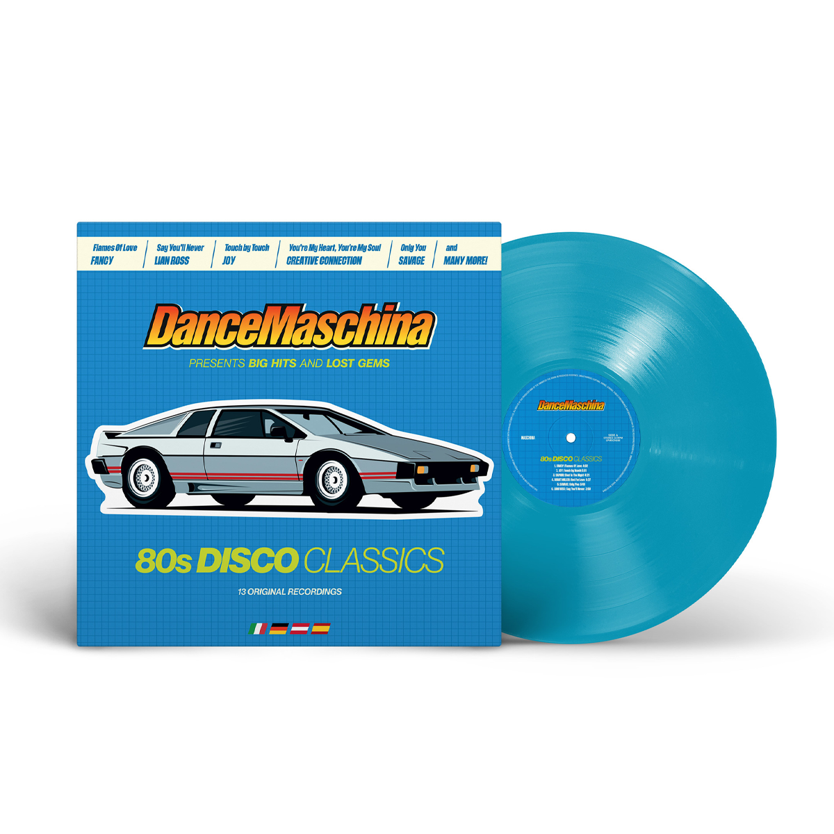 Виниловая пластинка LP: Various Artists &mdash; &laquo;DanceMaschina: 80s Disco Classics&raquo; (2025) [Limited Turquiose Vinyl]