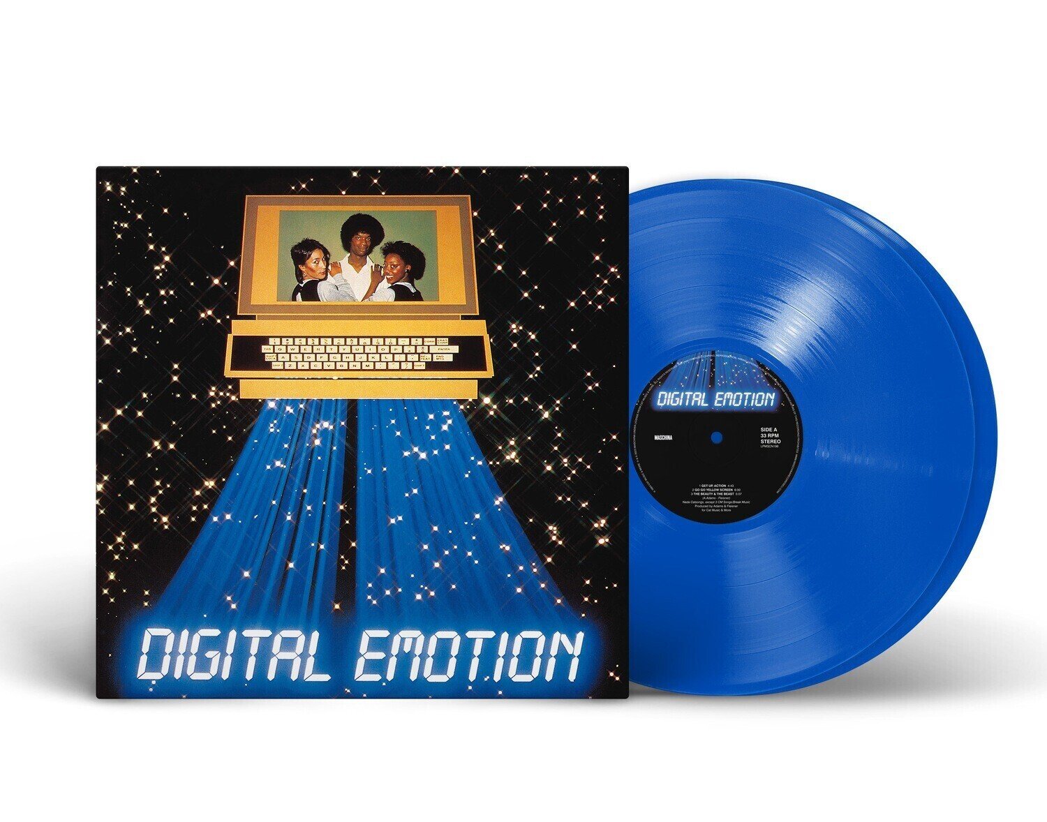 Виниловые пластинки 2LP: Digital Emotion — «Digital Emotion + Original 12" Mixes: The Complete Collection» (1984/2023) [Blue Vinyl]