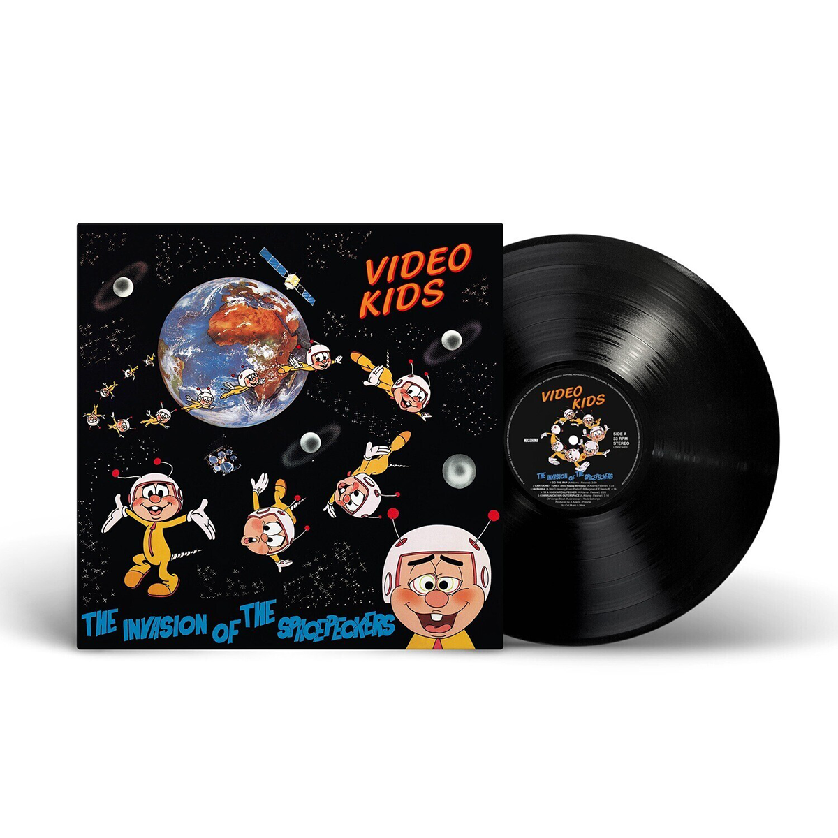 Виниловые пластинки LP: Video Kids — «The Invasion Of The Spacepeckers» (1984/2023) [Black Vinyl]