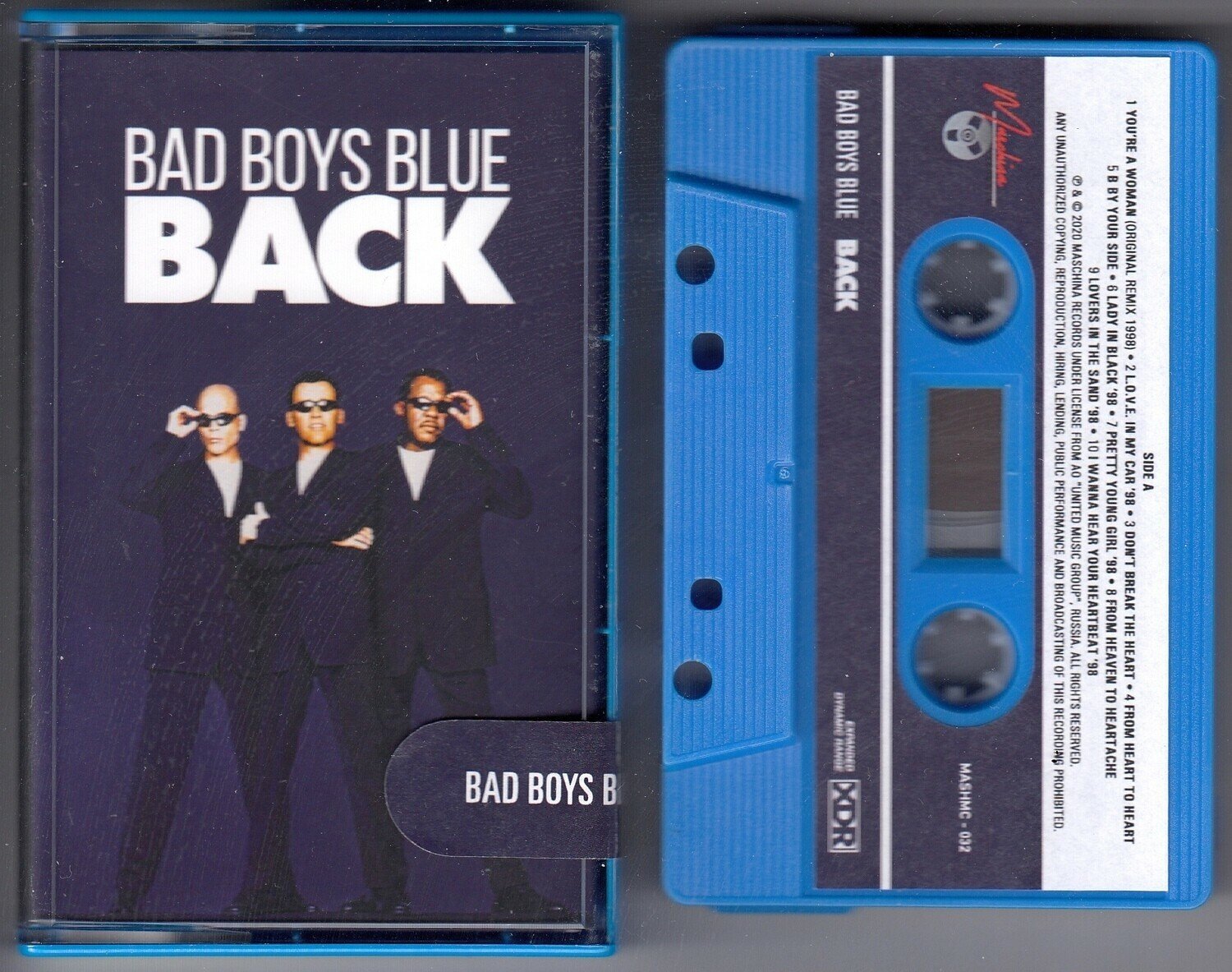 Компакт кассета MC: Bad Boys Blue — «Back» (1998/2020) [Limited Tape Edition]