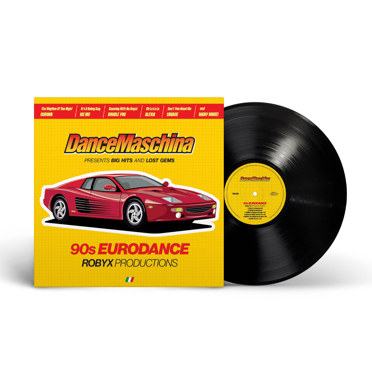 Вінілова платівка LP: Various Artists &mdash; &laquo;DanceMaschina: 90s Eurodance / Robyx Productions&raquo; (2025) [Black Vinyl]