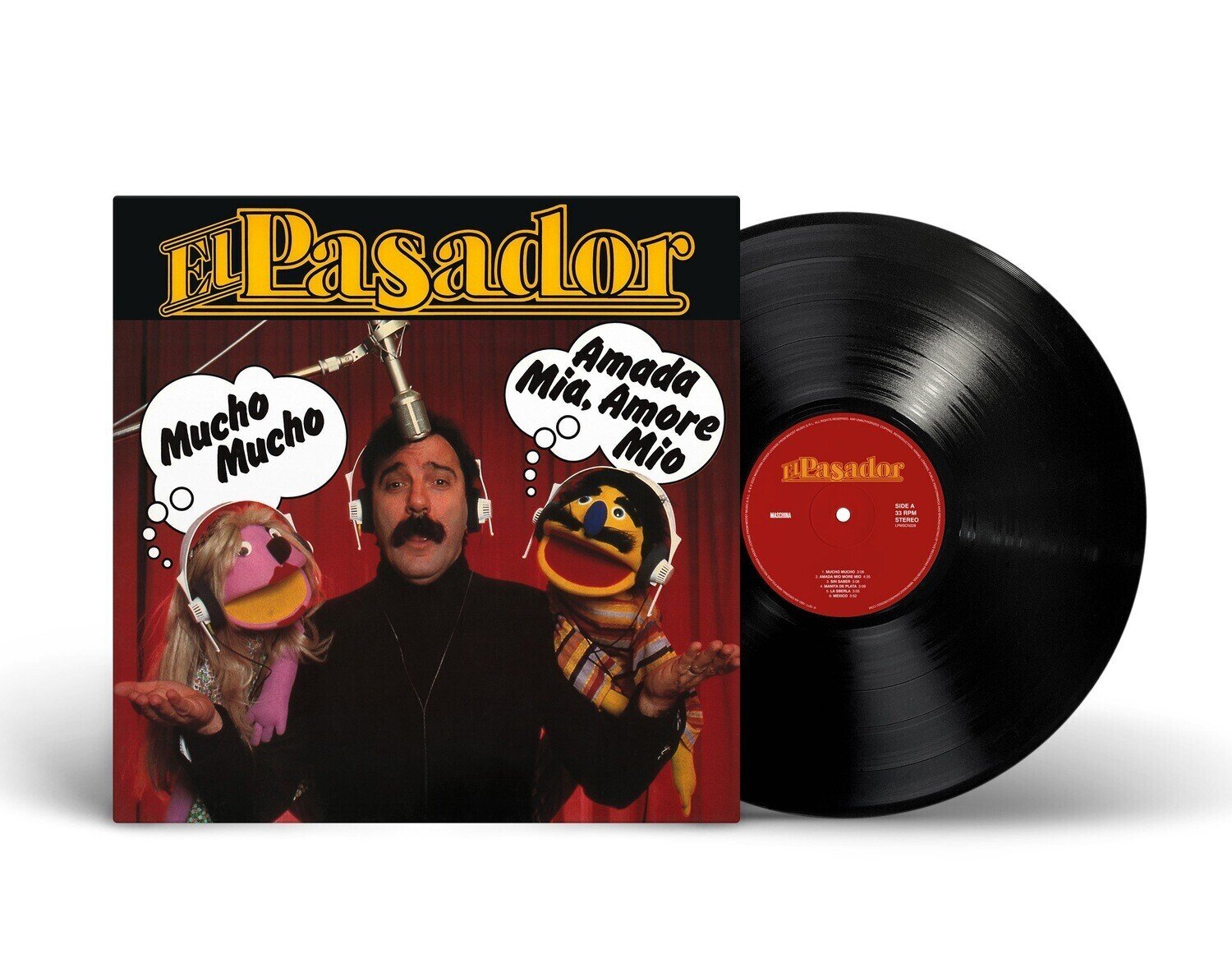 Виниловая пластинка LP: El Pasador — «Amada Mia Amore Mio» (1978/2023) [Black Vinyl]