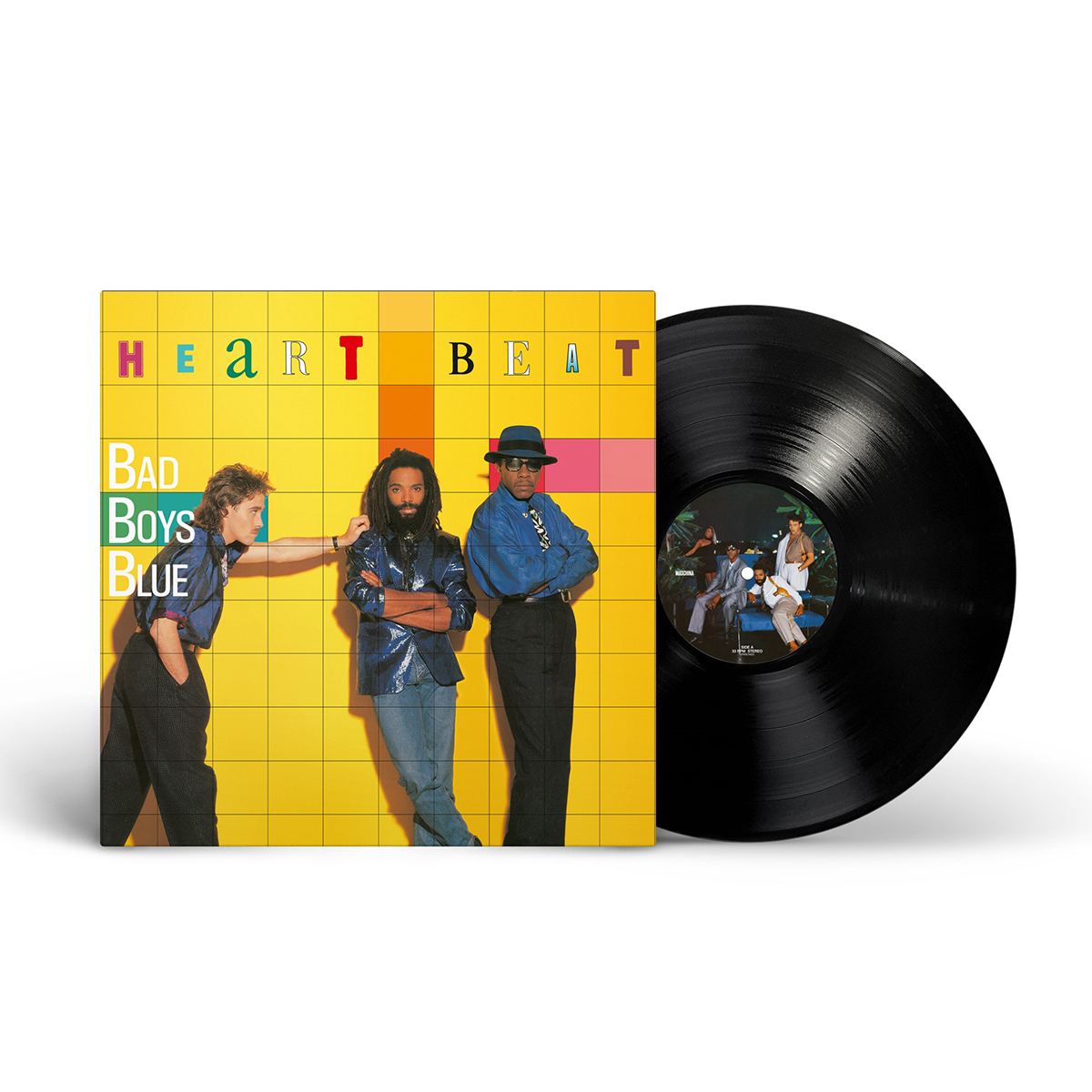 Виниловая пластинка LP: Bad Boys Blue – «Heartbeat» (1986/2024) [Black Vinyl]