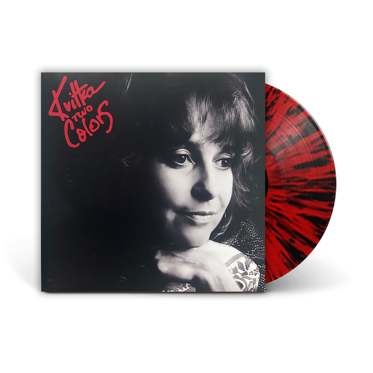 Виниловая пластинка LP: Kvitka Cisyk — «Two Colors» (2023) [Red with Black Splatter Vinyl]