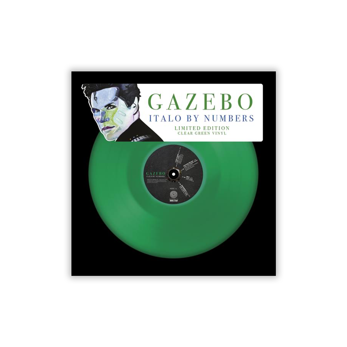 Виниловая пластинка LP: Gazebo ‎– «Italo By Numbers» (2024)[Clear Green Vinyl]