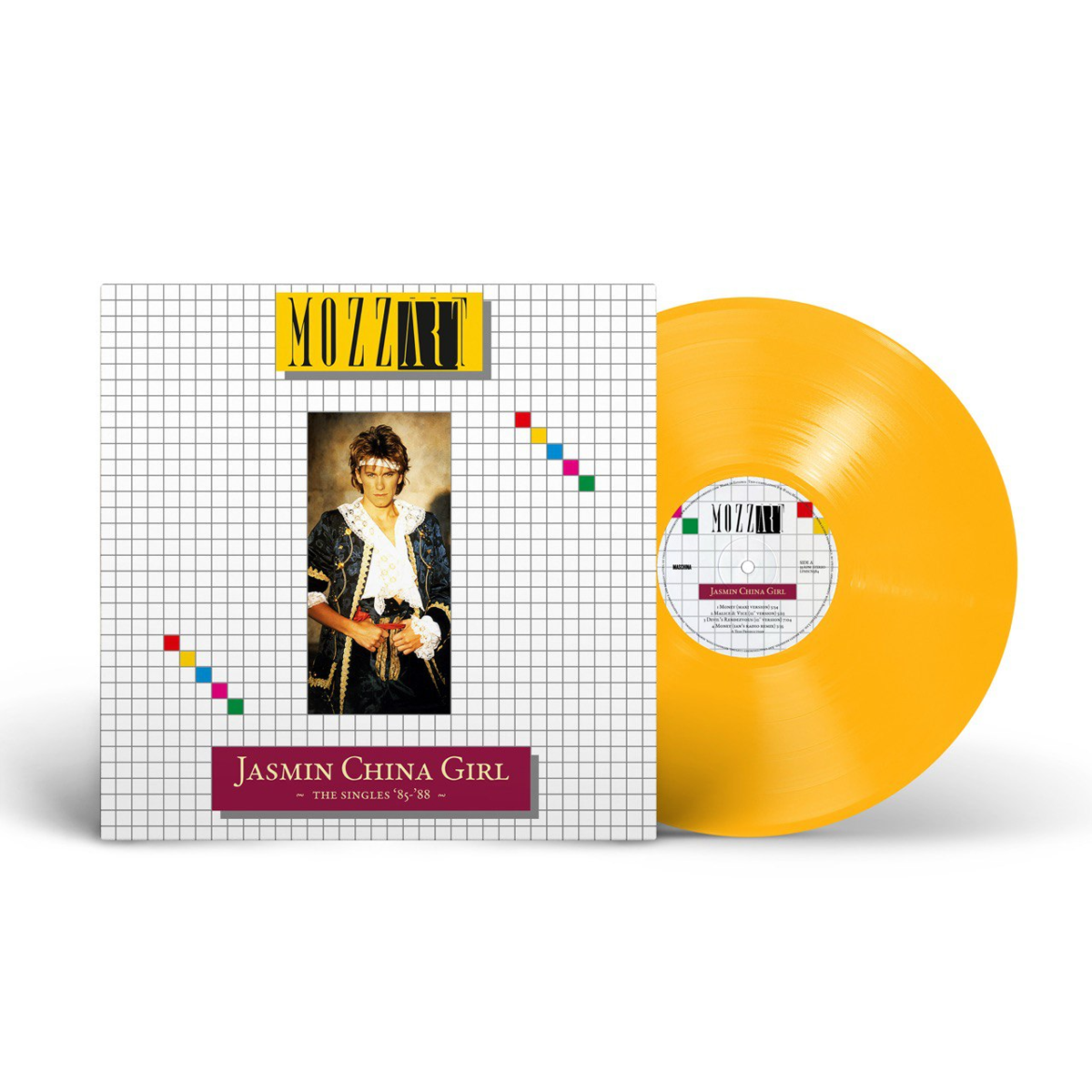 Виниловая пластинка LP: Mozzart (Fancy) &mdash; &laquo;Jasmin China Girl: The Singles '85-'88&raquo; (2025) [Limited Yellow Vinyl]