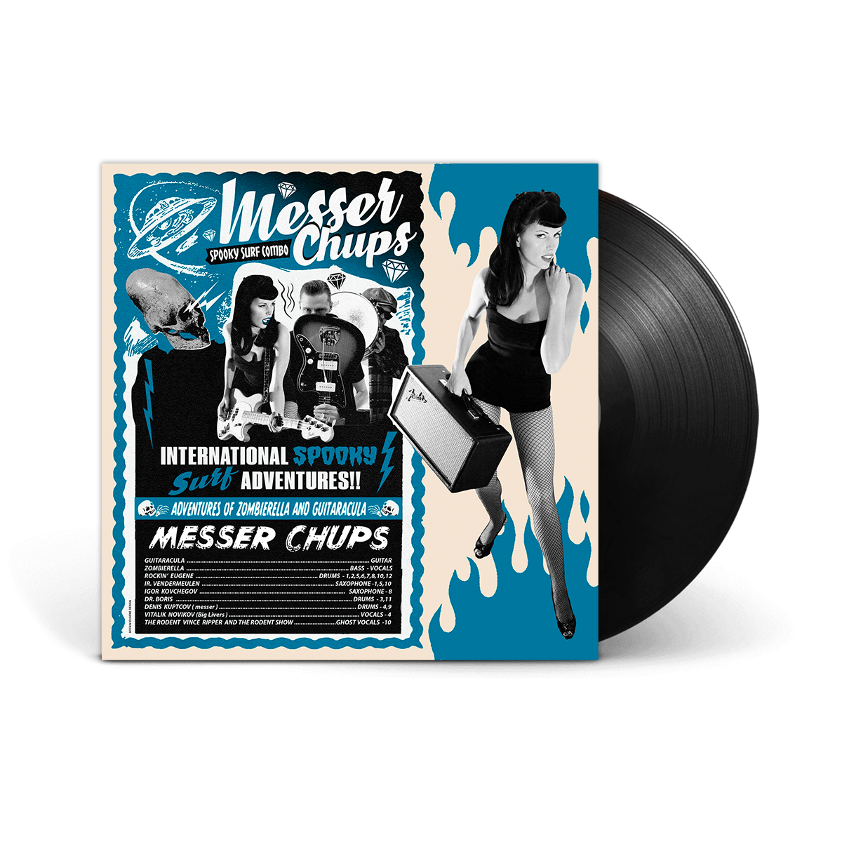 Виниловая пластинка LP: Messer Chups — «Adventures Of Zombierella And Guitaracula» (2023) [Black Vinyl]