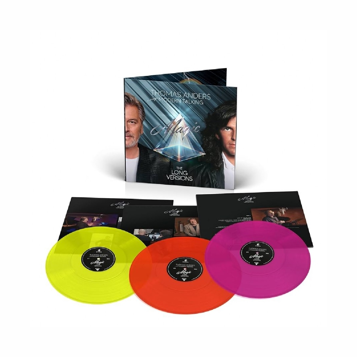 Вінілові платівки 3LP: Thomas Anders &lrm;&ndash; ... Sings Modern Talking &mdash; &laquo;The Long Versions&raquo; (2025) [Yellow, Red, Purple Vinyl]