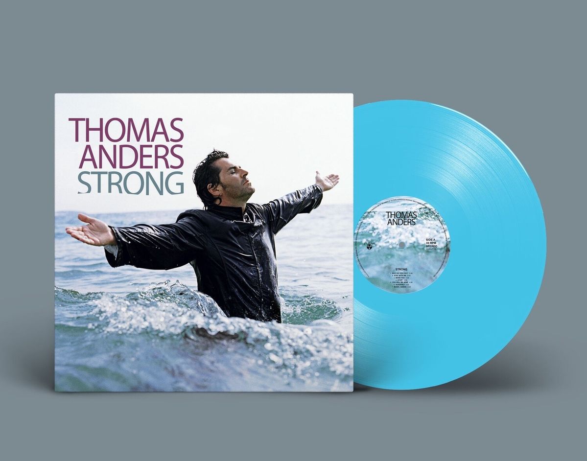 Виниловая пластинка LP: THOMAS ANDERS — «Strong» (2010/2022) [Blue Vinyl]