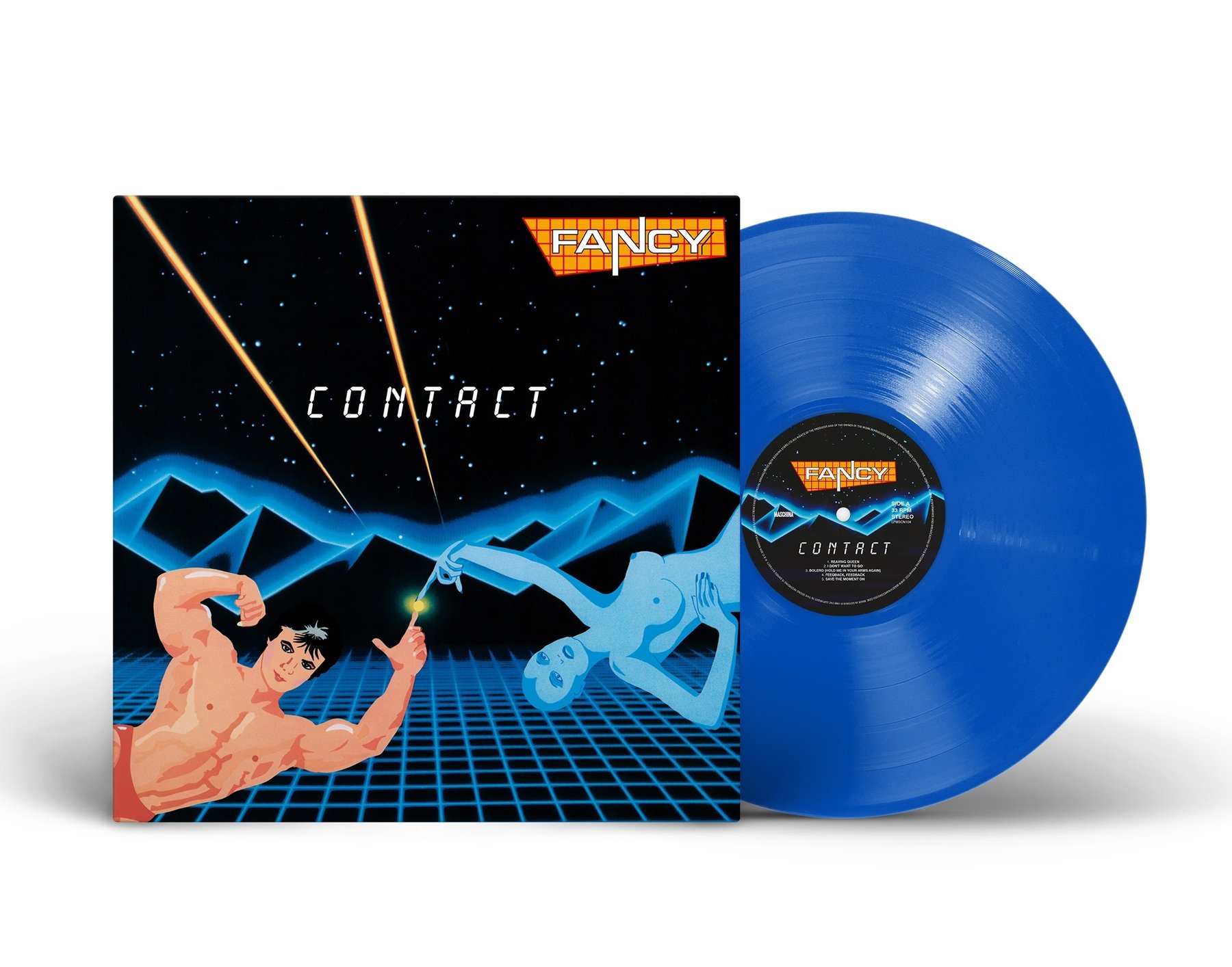 Виниловая пластинка LP: Fancy — «Contact» (1986/2023) [Blue Vinyl]