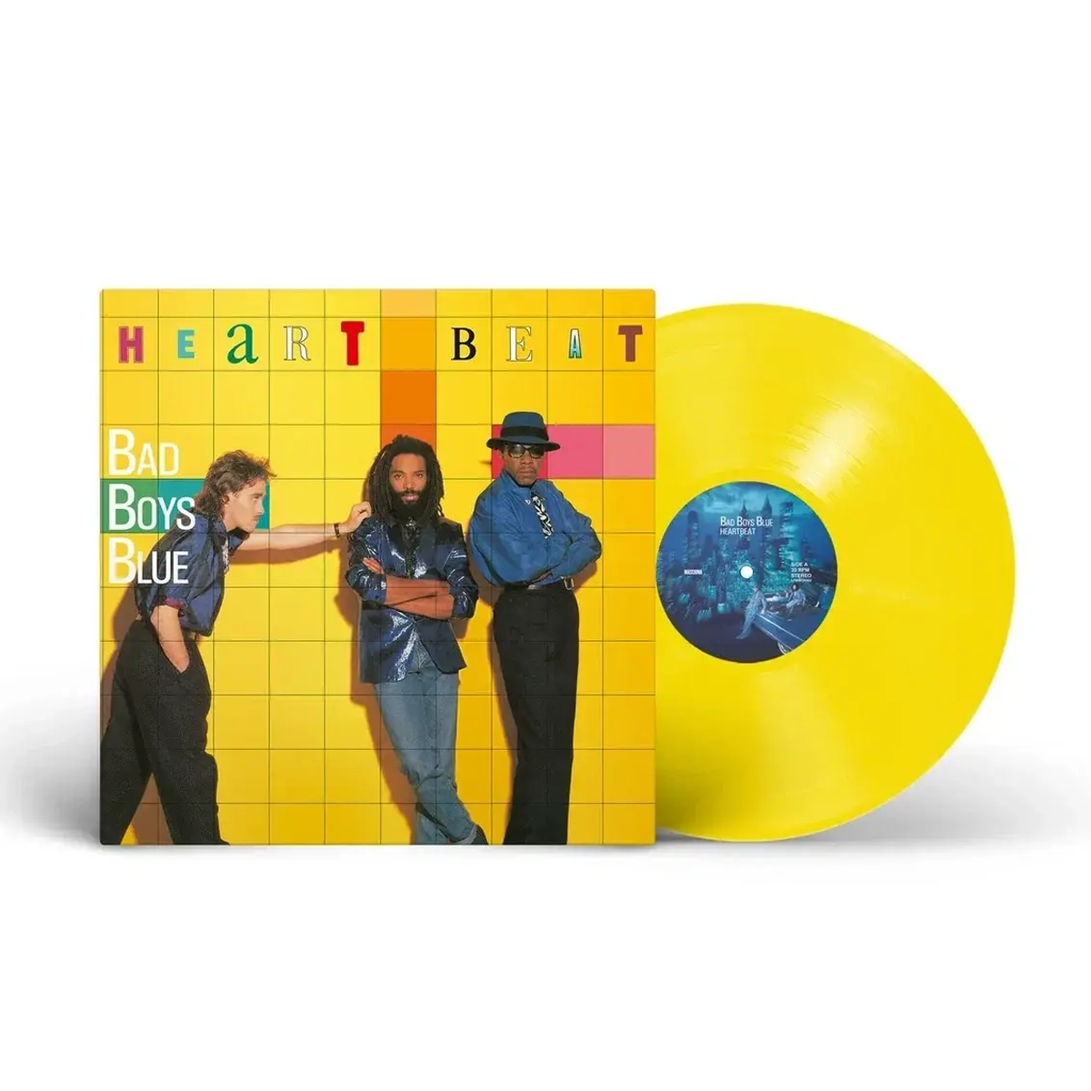 Вінілова платівка LP: Bad Boys Blue — «Heartbeat» (1986/2024) [Limited Yellow Vinyl]