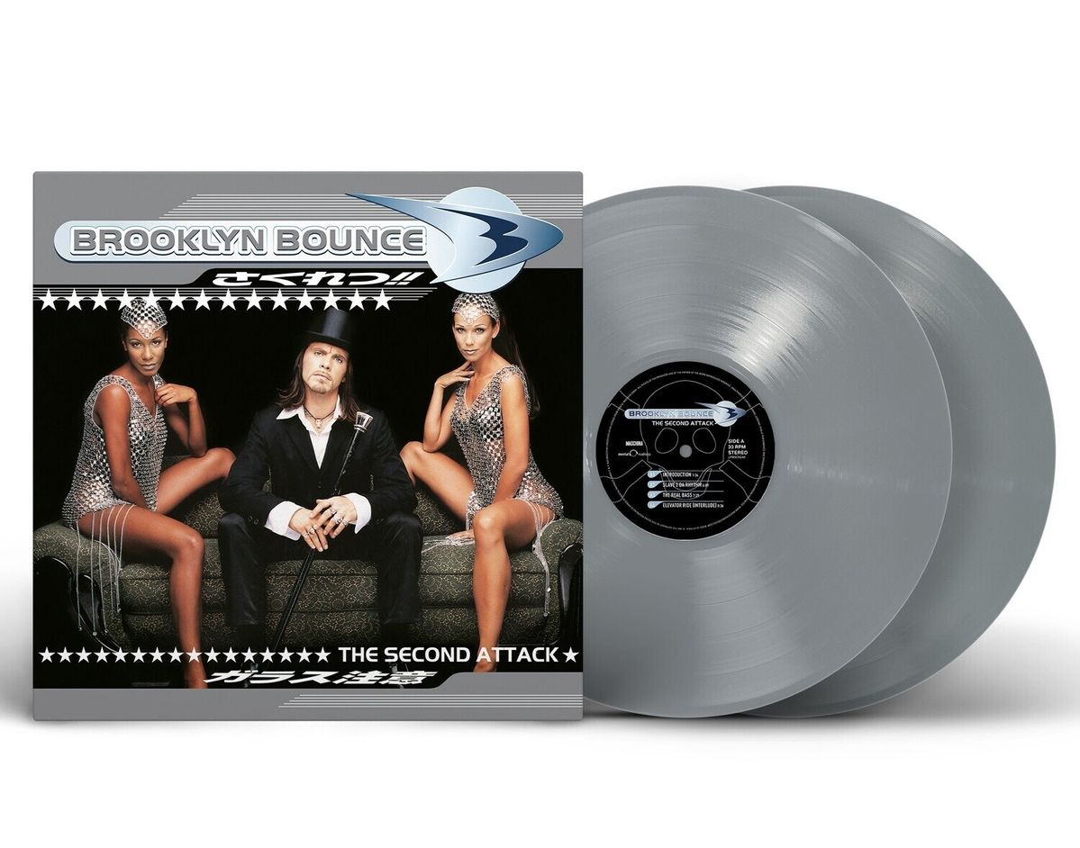 Виниловые пластинки 2LP: Brooklyn Bounce — «The Second Attack» (1997/2023) [Limited Silver Vinyl]
