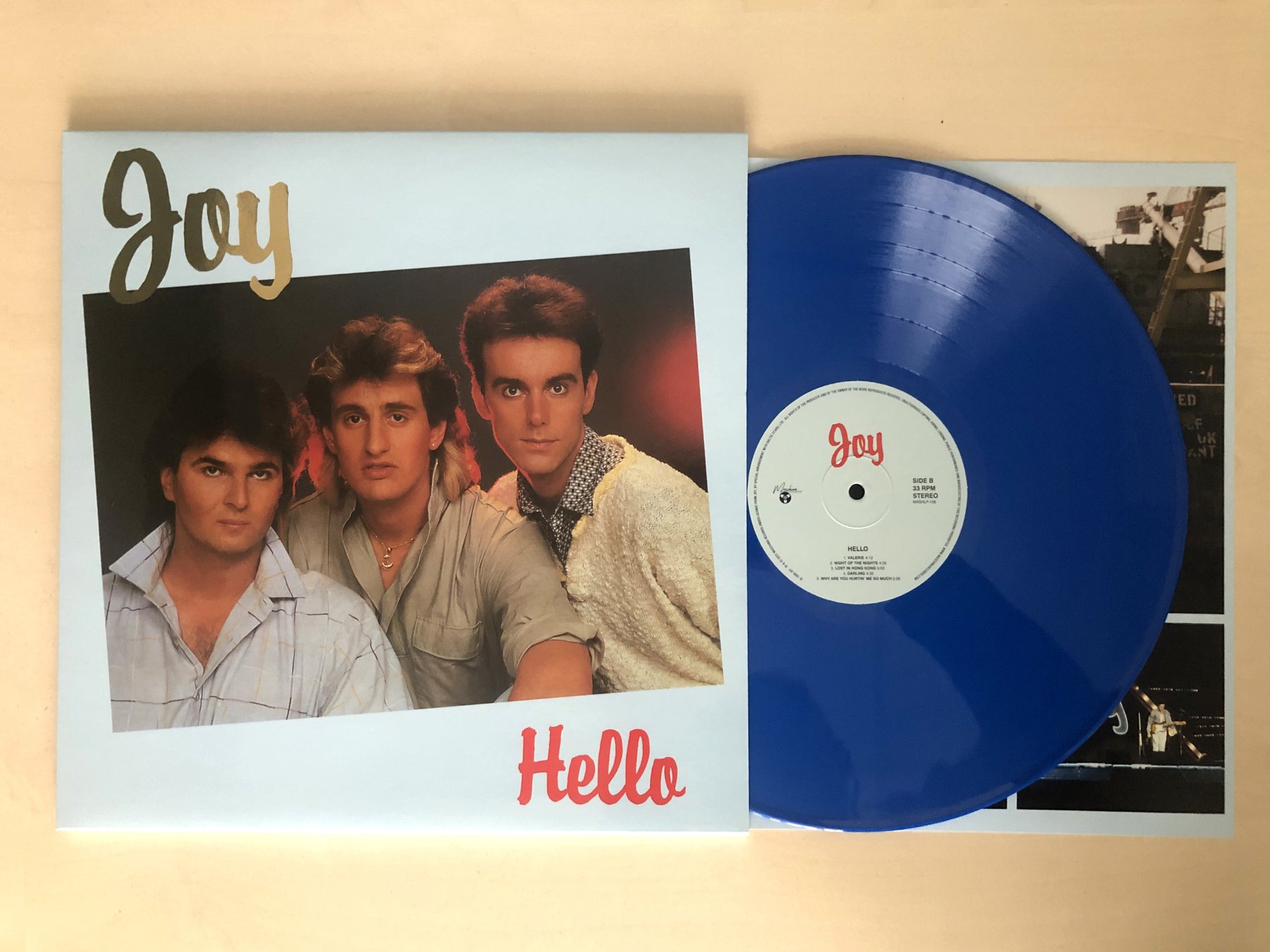 Вінілова платівка Joy — «Hello» (1986/2021) [Blue Vinyl]