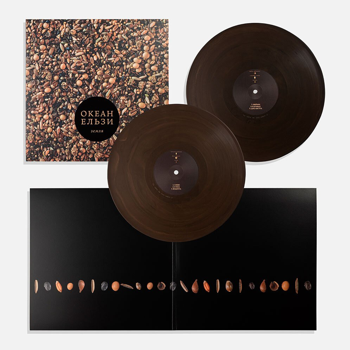 Виниловая пластинка 2LP: Океан Ельзи &mdash; &laquo;Земля&raquo; (2024) [Brown Swirl Vinyl]