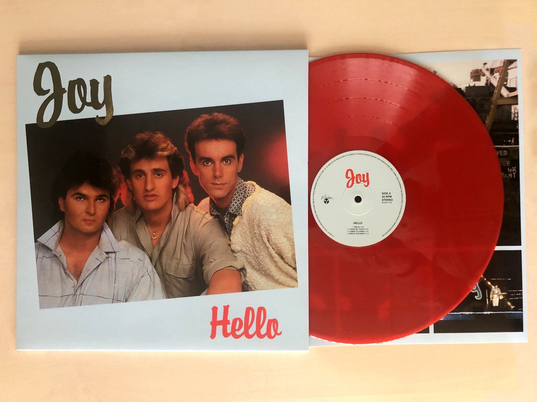 Вінілова платівка Joy &mdash; &laquo;Hello&raquo; (1986/2021) [Red Vinyl]