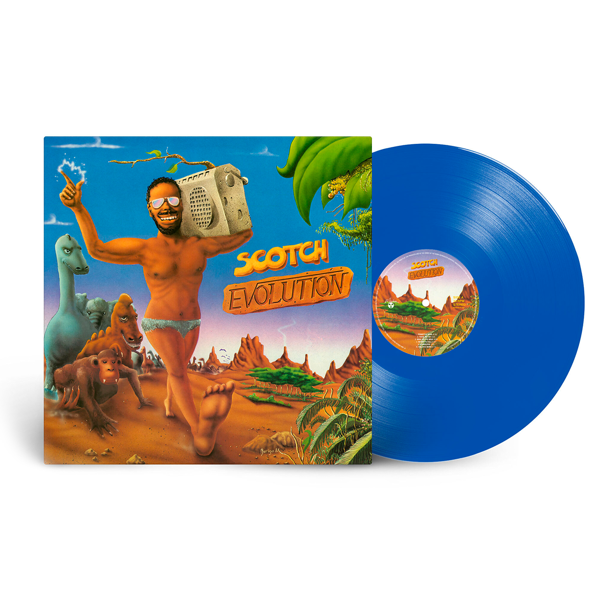 Вінілова платівка LP: Scotch — «Evolution» (1986/2021) [Limited Edition Blue Vinyl]