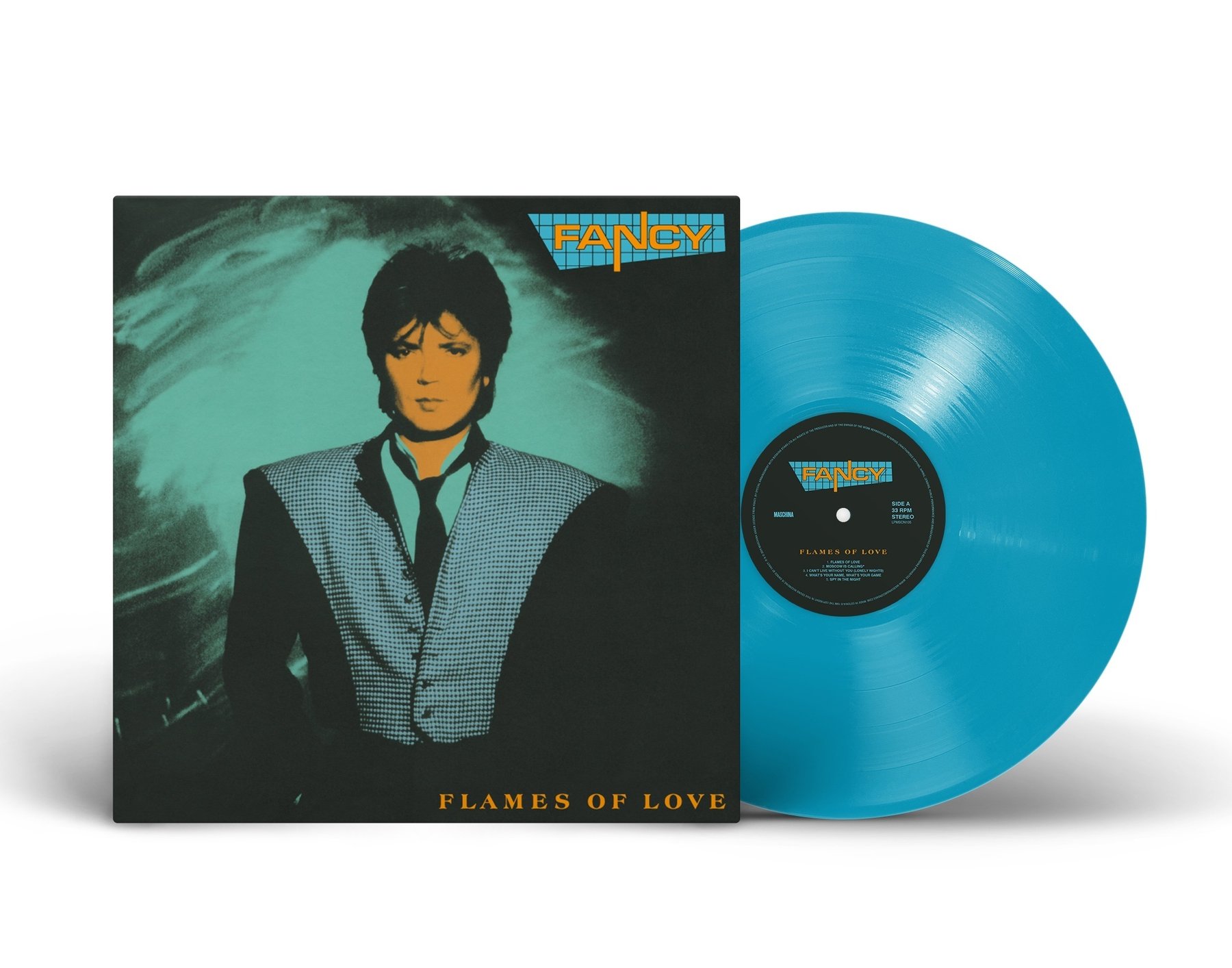 Виниловая пластинка LP: Fancy — «Flames Of Love» (1988/2023) [Turquoise Vinyl]